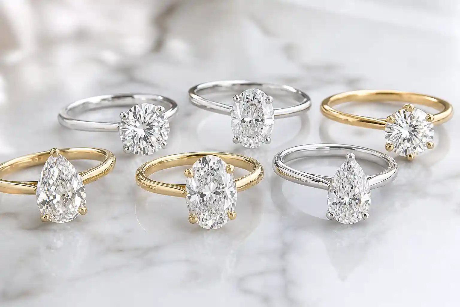 How to Buy an Engagement Ring — Multiple Diamond Ring Styles
