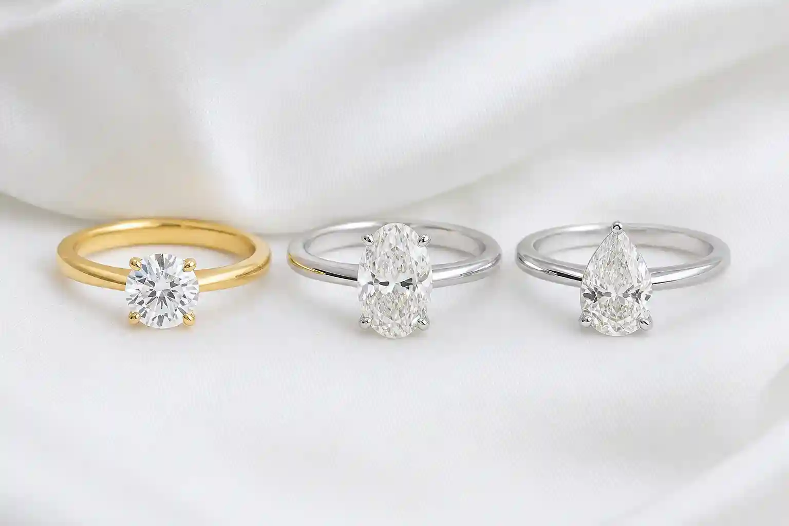 Diamond Engagement Ring Canada — Yellow Gold, White Gold and Platinum Options