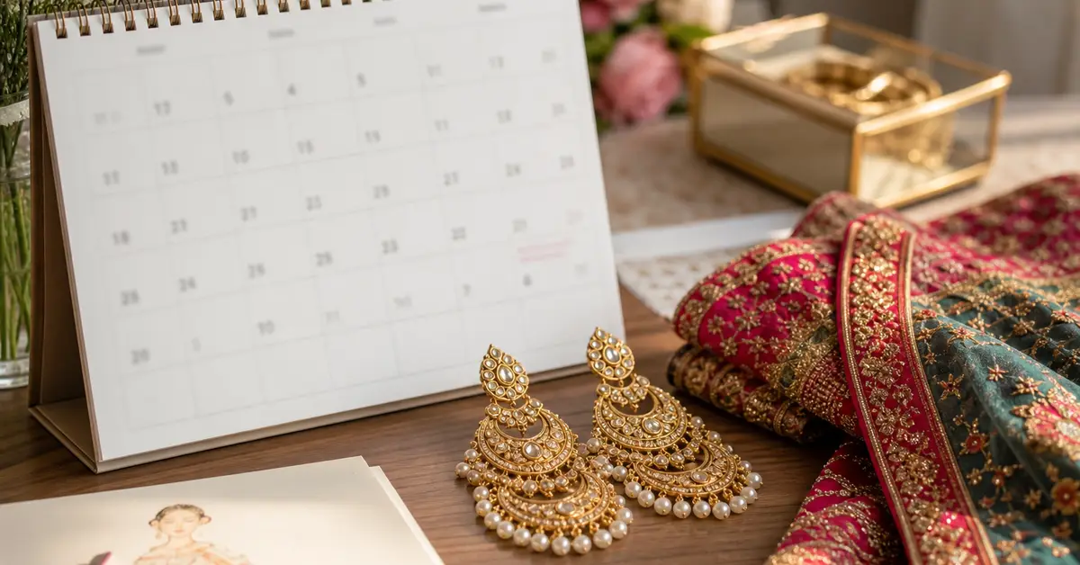 Bridal jewellery shopping appointment on a Calgary wedding calendar