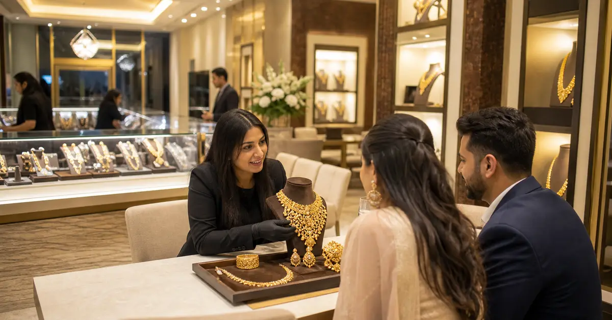 Bharat Jewellers showroom bridal consultation in Canada