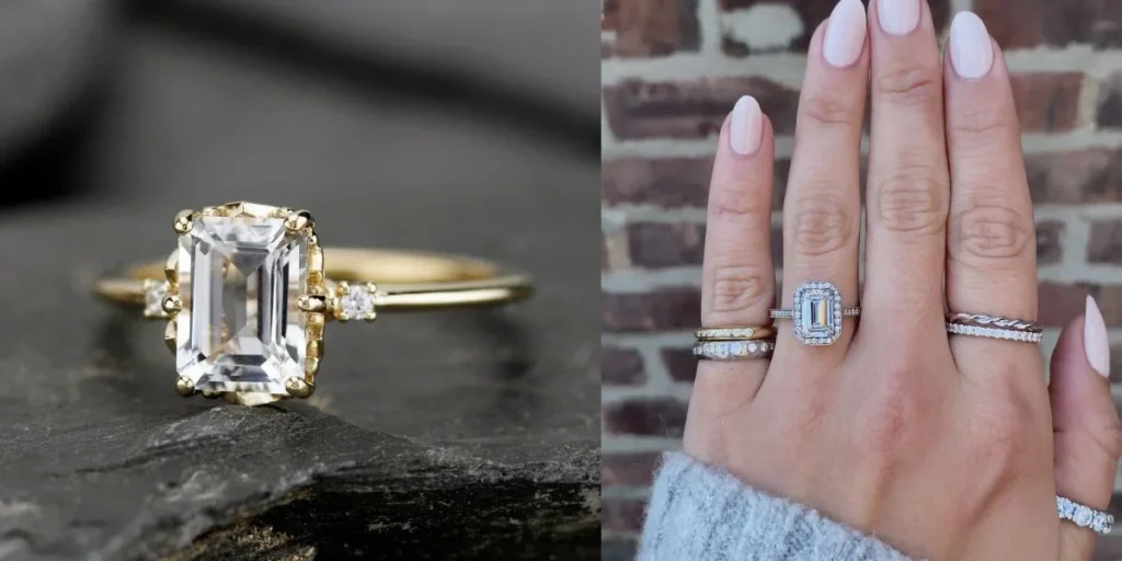 Emerald Cut Engagement Rings