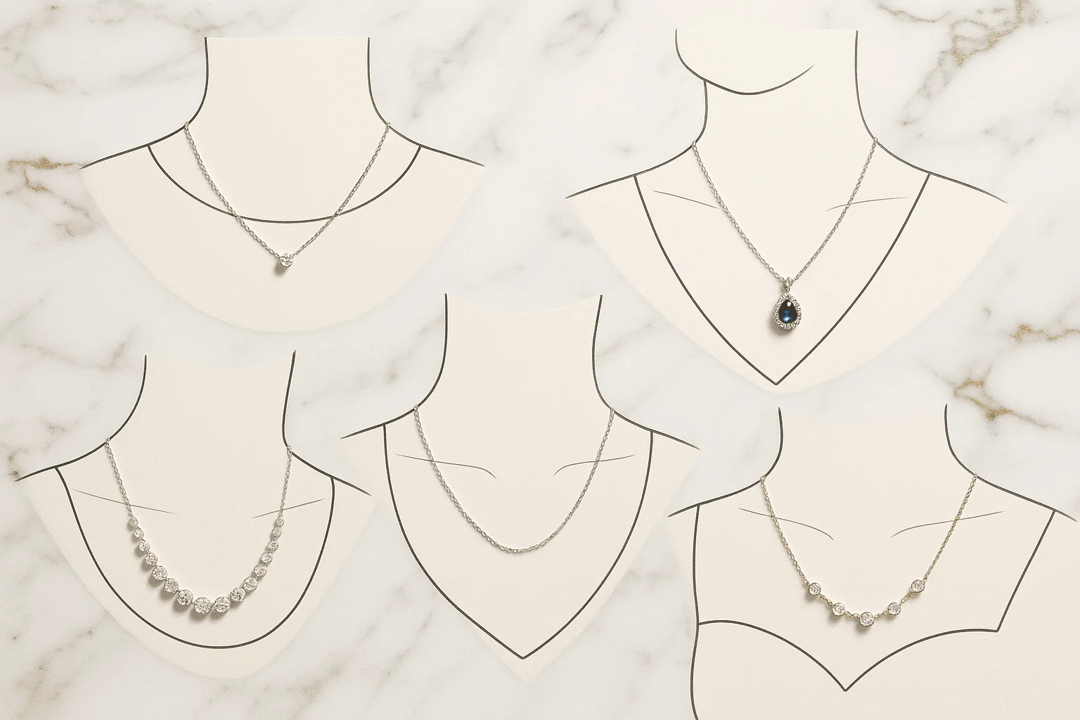 jewellery for different necklines