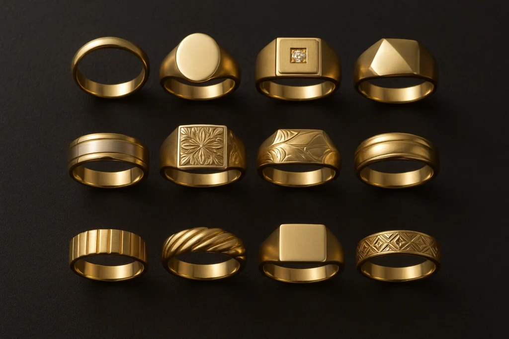 mens gold ring jewelry