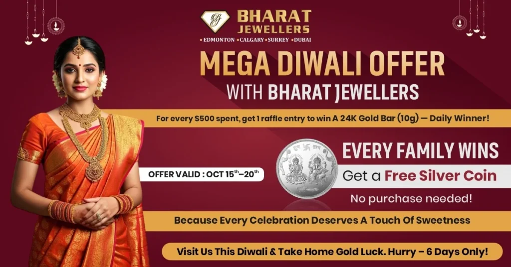 Diwali jewellery offers Edmonton
