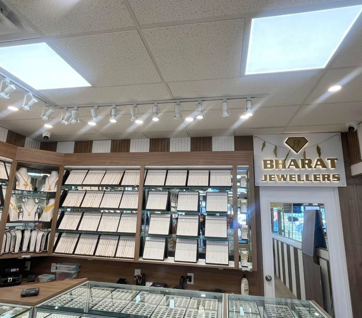 Bharat Jewellers Edmonton AB store – main showroom view