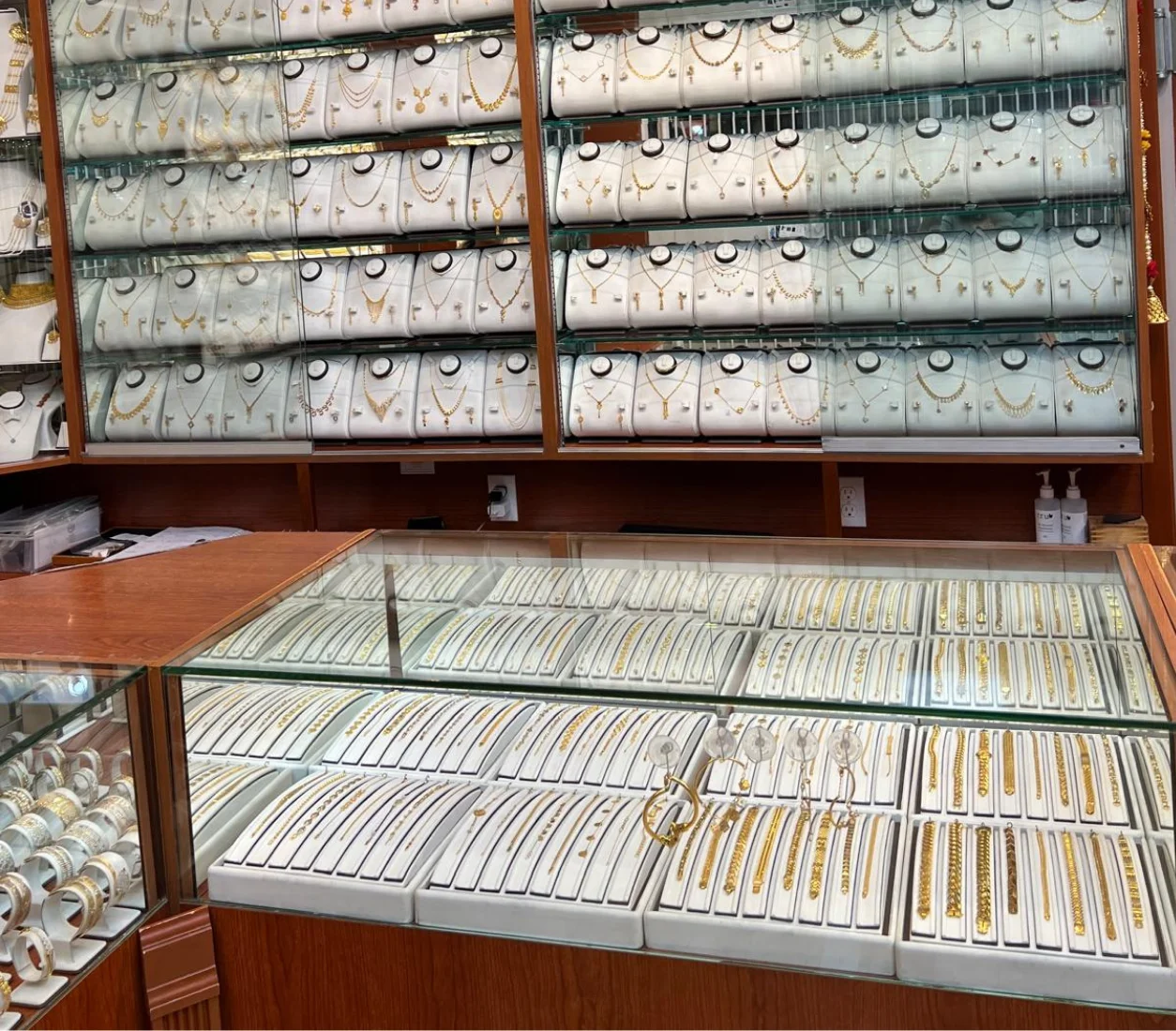 Bharat Jewellers Surrey BC showroom jewellery display